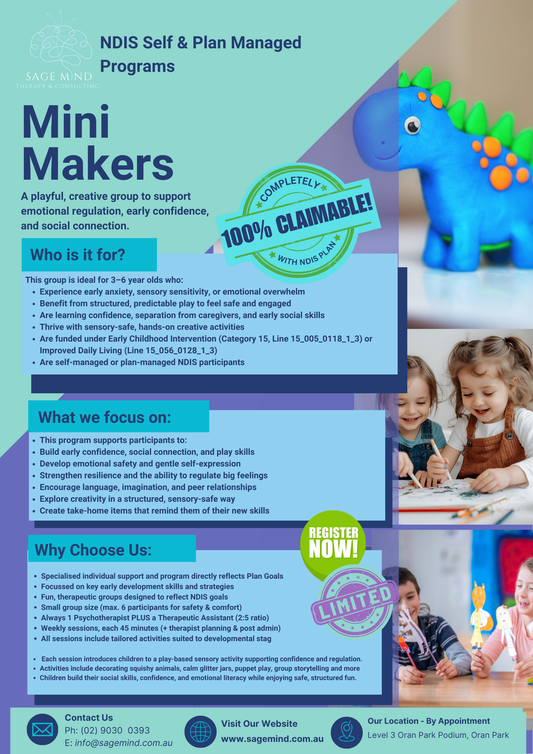 Mini Makers (School Holiday Sessions) (Copy)