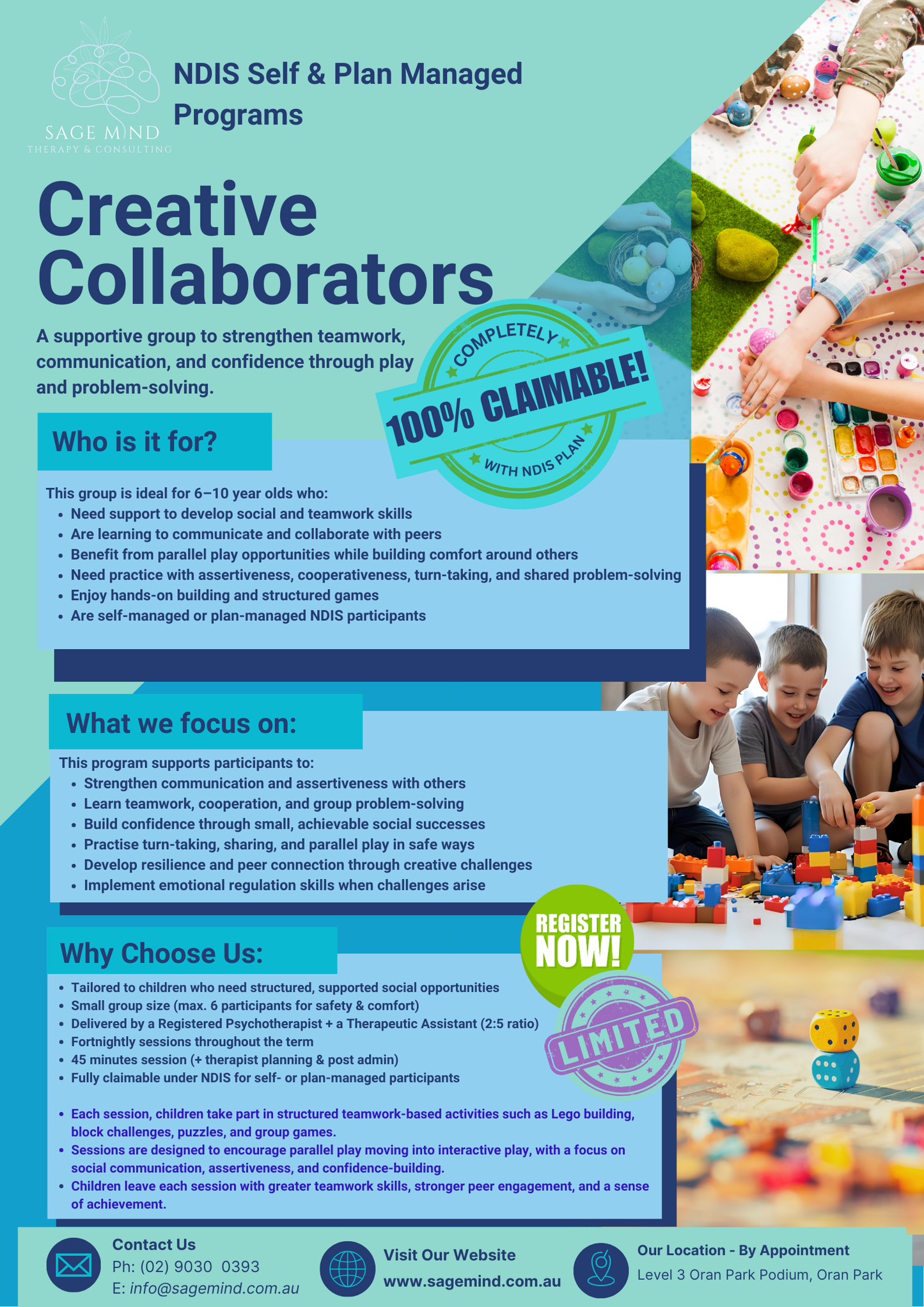 Creative Collaborators - Fortnightly 4 Session Program